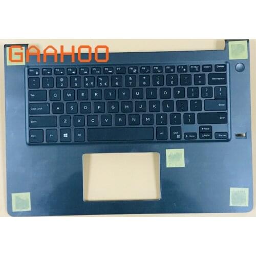 Brand new laptop US backlit keyboard palmrest assembly for DELL VOSTRO14-5000 5468 V5468 w/ figerprint hole