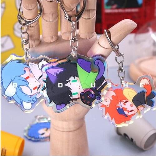 NEW HOT Anime Cute Laser Acrylic Keychain SK8 the Infinity SK EIGHT LANGA MIYA REKI Keyring Toy Cartoon Itabag Pendant Cosplay
