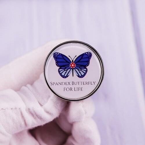 NSP - Spandex Butterfly For Life Pin