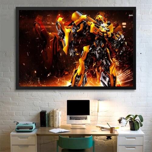 Anime Movie Optimus Prime Posters Transformers Canvas Painting Wall Art Picture Print Canvas for Boy Living Room Home Decoration