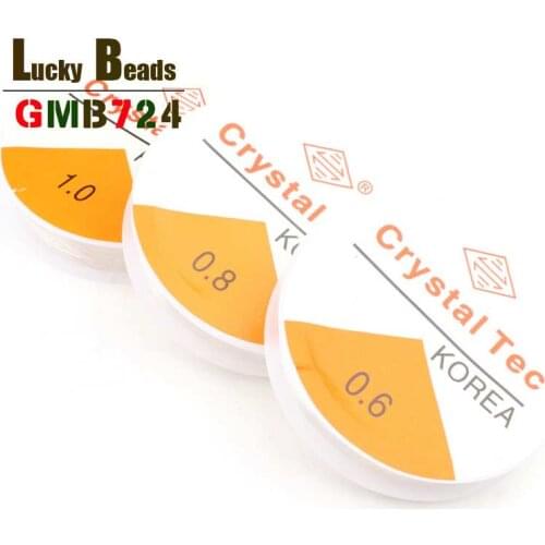 0.6mm 0.8mm 1mm Transparent Elastic Crystal Line Beading Cord String Wire Thread For DIY Jewelry Making Bracelet Accessories