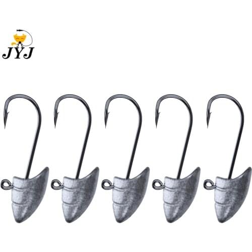 River snail Lead Jig Head Blood Hook 1.5g 2.5g 3.5g 5g Lead Head Hook Jig Bait Fishing Hooks For Soft Lures Fishing Tackle
