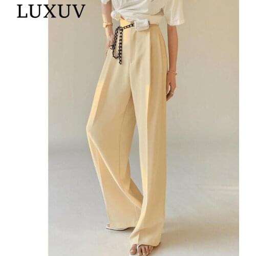 Sweatpants Women Clothing Office Oversize Pants Suit High Waisted Sets Streetwear Wide Leg Overalls Trouser Harajuku Small Fresh