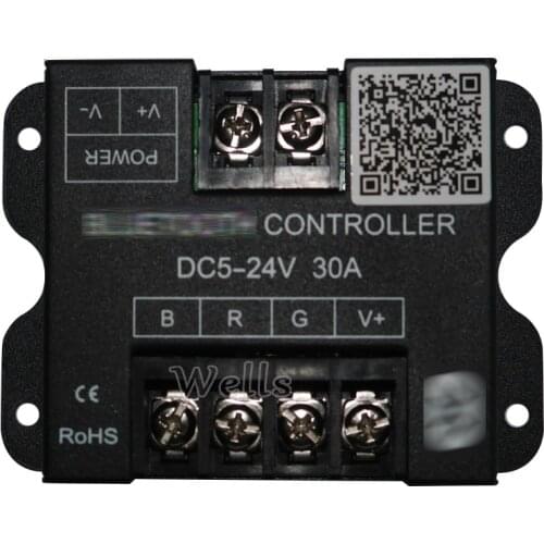 30A RGB LED Bluetooth Controller for RGB 5050 3528 LED Strip Lighting by Android / IOS Smartphone;DC5-24V 10A/CH