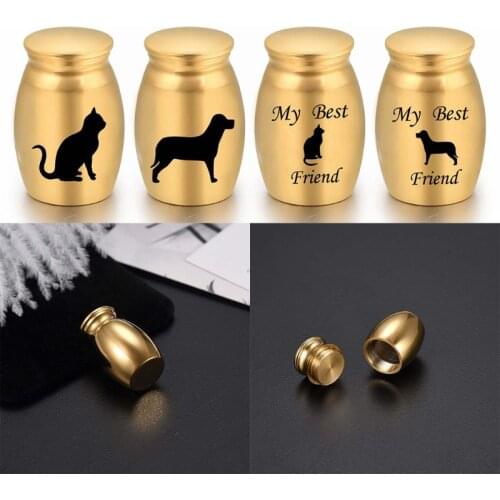 Pet Cremation Ashes Urn Metal Memorial Keepsake Casket Dog Cat Resting Place Storage Box
