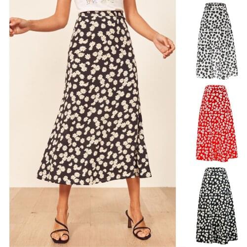 Woman skirts harajuku summer hot floral fashionable women show thin tall waist zipper skirts female skirts womens