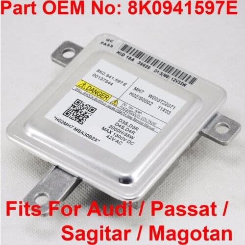 1PCS 12V 35W D3S D4S OEM HID Xenon Headlight Ballast Module Control Unit Car Part Number 8K0941597E Fits For Audi Passat Sagitar