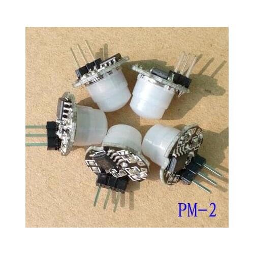 Free Shipping 2PC 0-5M PM-2 miniature human body sensor PIR Infrared Module pyroelectric infrared sensor probe