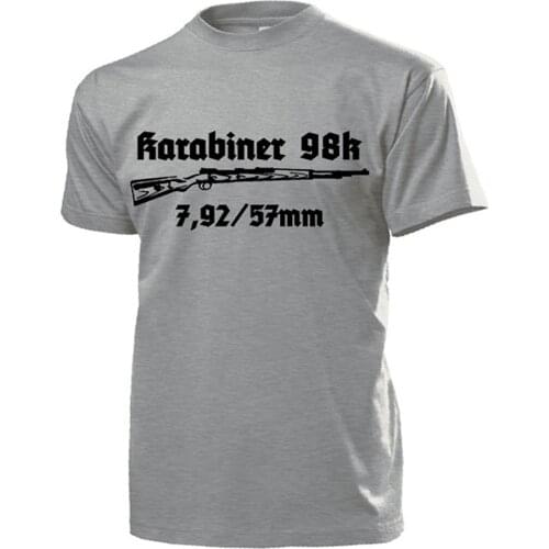 2019 New Brand Cheap Sale 100 % Cotton Rifle 98k Rifle Decoy Model 98 German Gun Germany Karabiner Graphic Shirts
