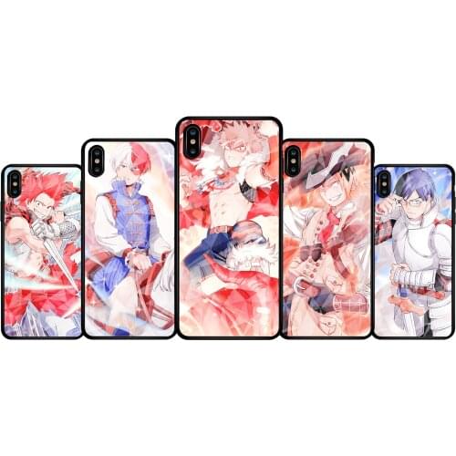 My Hero Academia Bakugou Katsuki Midoriya Izuku Acrylic Phone Case Cover For iphone X XR XS 11 12 Pro For Samsung Galaxy