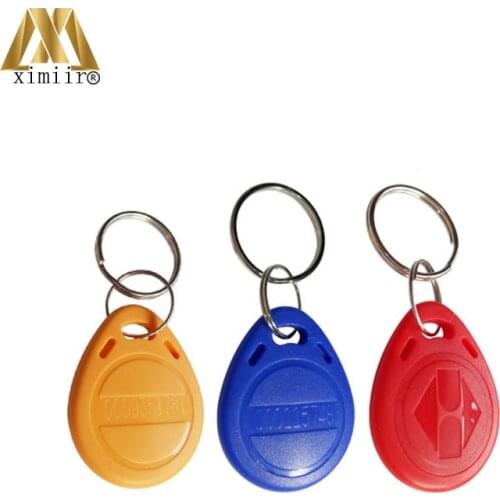 Free Shipping Key Fob F1108 Chip Proximity Key 13.56MHz Card Keychain MF Proximity Card MF-03C 100PCS
