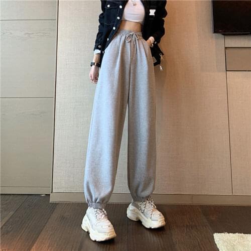 Women Pants Autumn Loose High Waist Harem Casual Pants Sweatpants Sports Pants Womens Clothing Pantalones De Mujer
