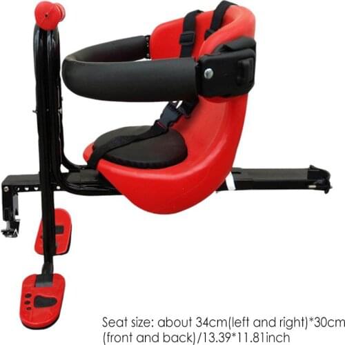Child Bicycle Seat Bicycle Safety Baby Seat Bicycle Front Seat Front Seat Saddle Cushion Backrest Foot Pedal Car Front Baby Seat