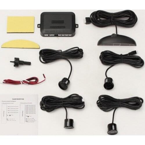 Car LED Parking Sensor Kit Display 4 Sensors 22mm 12V for all car Reverse Assistance Backup Radar System