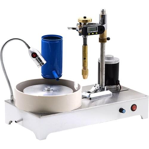 Stainless Steel Lapidary Machine Precision 0-1800Rpm Gemstone Faceting Polishing Machine 120W Jade Processing Equipment