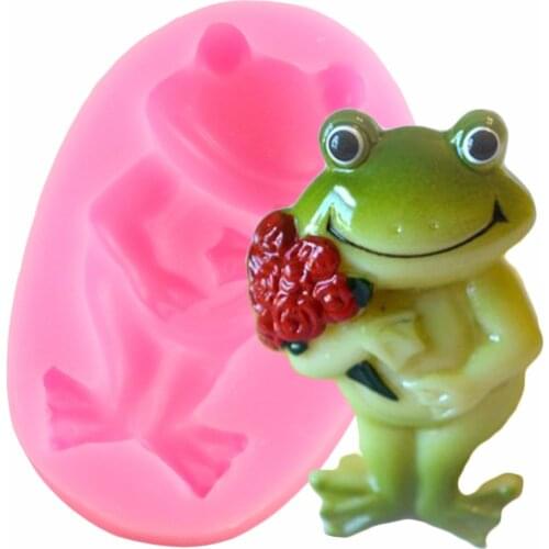 Frog Fondant Mold Silicone Baking Molds Pudding Dessert Molds Cake Decorating Candy Chocolate Gumpaste Mould Soap Clay Moulds