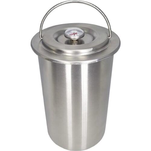 Stainless Steel Temperature Monitor Meat Cooking Barrel Stainless Steel Temperature Monitor Meat Steamer BBQ Cooking Barrel