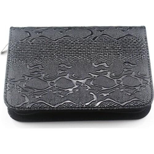 5 installed professional hair scissors PU leather bag make up cutting shears case thinning barber Salon hairdresser scissors bag