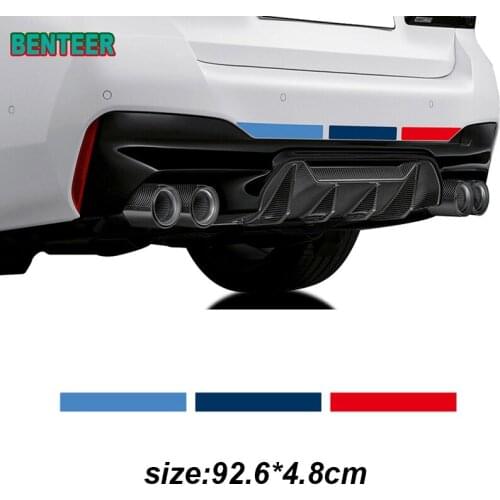 Car Rear Bumper Decal Sticker For BMW E46 E90 E60 E39 E36 E87 F10 F20 F30 G30 X6 X5 X1 X3 Z4 Auto Tuning Accessories
