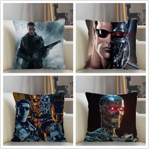 Musife Custom Terminator Pillowcase Home Decoration 45*45cm Zipper Square Pillowcase Throw Pillow Cover Drop Shipping