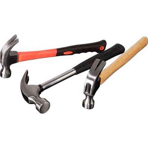 High-Carbon Steel Round Hammer Tool Woodworking Portable Hammer Tools Multifunction Non-Slip Shockproof Steel Hammer Hand Tool