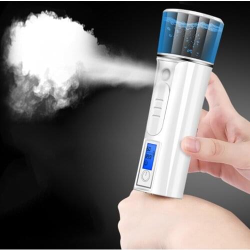 Portable Nanos Mist Sprayer LED Display Facial Body Nebulizer Steamer Moisturizing Skin Care Mini Beauty Instruments