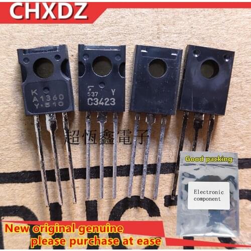 5pairs New and Orginal 2SA1360 2SC3423 A1360 C3423 Y grade TO-126F Copper feet Own inventory Really original audio pairing tube