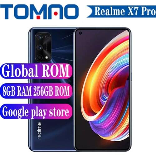 Realme X7 Pro 5G Mobile Phone 6GB 8GB RAM 128GB 256GB ROM Octa Core 20Hz 6.55" AMOLED 4500mAh 65W Fast Charge 64MP Quad Camera