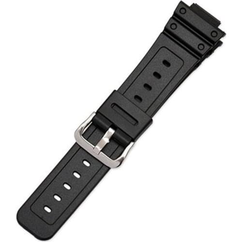 Watchband Wrist Strap Band Slicone Stainless Steel Buckle Adjustable Replacement for 5600 Series DW-5600E DW-5700 G-5600 G-5700
