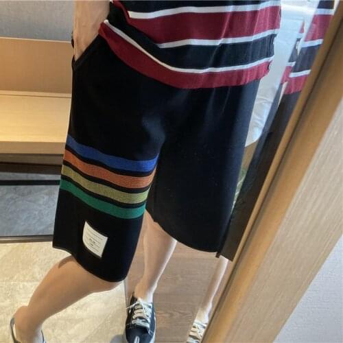 2021 Harajuku Elastic High Waist Moon Embroidered Shorts Women Loose Sport Summer Casual Running Shorts Women Biker Baggy Short
