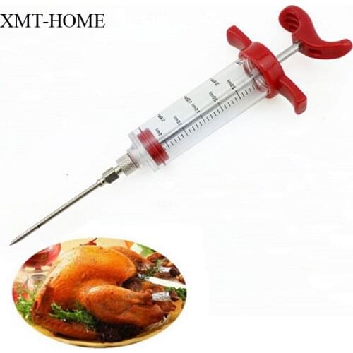 XMT-HOME BBQ meat syringe for food flavor seasoning injectors 1pc