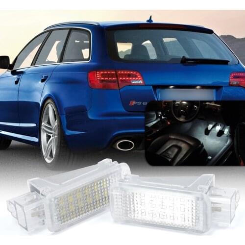 LED Footwell Courtesy Door Projector Lamp Trunk Glove Box Light For Audi A1 A3 A4 B6 B7 B8 A5 A6 A7 A8 S3 S4 S5 S6 S7 Q5 Q7 TT