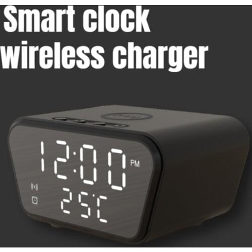 TYPE-C Port Clock Alarm Clock Bedside Wireless Charging Fast Charging Mobile Phone Charger Mobile Phone Wireless Charging
