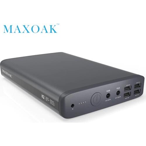 MAXOAK 50000mah 6 Output Port DC12V DC20V Notebook Power Bank Can Charge Laptop, Tablet,Mobile Phone