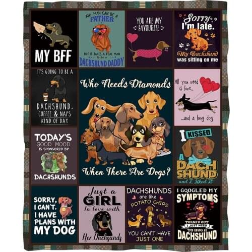 My Dog Funny 3d printed fleece blanket for Beds Hiking Picnic Thick Quilt Fashionable Bedspread Sherpa Throw Blanket