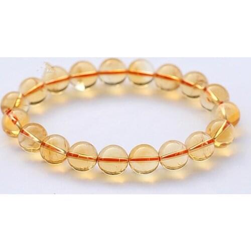 11mm Natural Quartz Crystal Round Bead Bracelets Trendy Women Femme Charm Stretch Bracelet Drop Shipping Popular Stone Bracelet