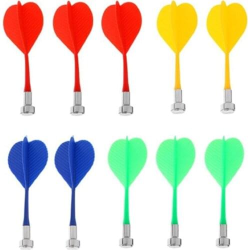 10pcs/Lot Bullseye Target Game Plastic Dart Wing Magnetic Darts for Two-Sided Magnetic Board 8cm/6.7g