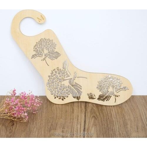 2 pcs wooden laser cut Hydrangea Sock Blockers 5 sizes,Socks forms, Handmade socks blockers, Hand knit socks Knitting gift idea