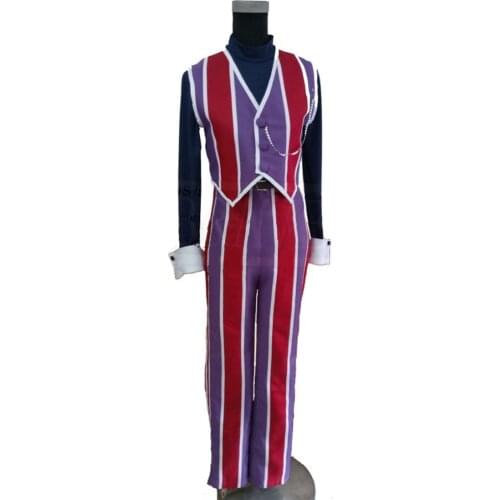 2018 LazyTown Robbie Rotten Cosplay Adults KJHY Vest Pants Shirt Costume Full Set cosplay costume