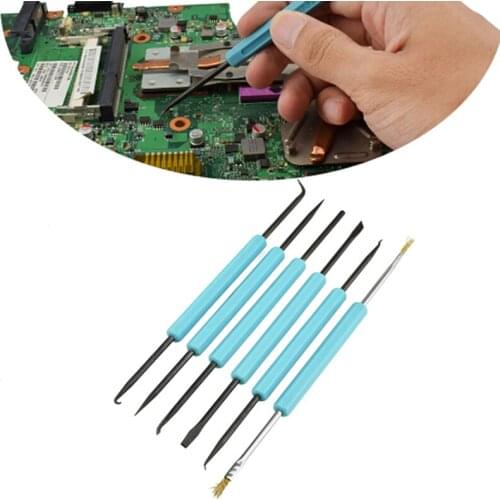 6pcs/set Soldering Solder Iron Hot Air Gun Welding Assist Disassemble Tool For BGA Electronic Components Repair