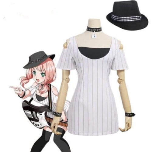 BanG Dream! Afterglow Cosplay Costumes Anime Role Play School Uniform Dress Accessories Hat Full Sets Halloween Carnival Party