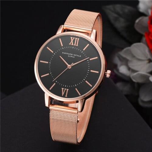 Lvpai Brand Fashion Womens Watch Business Casual Quartz Watches Feminino Relogio Steel Mesh with Simple Dial Female Wristwatch