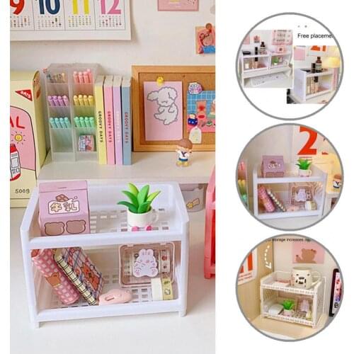 Double-layer Universal Desktop Double-layer Folding Storage Rack for Home