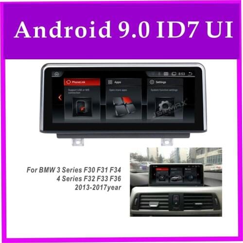 JSTMAX 10.25" PX6 Android 9.0 Car GPS Navi Radio player For BMW 3 / 4 Series F30 F31 F32 F33 F34 F36 2013-2017 NBT FM BT DAB