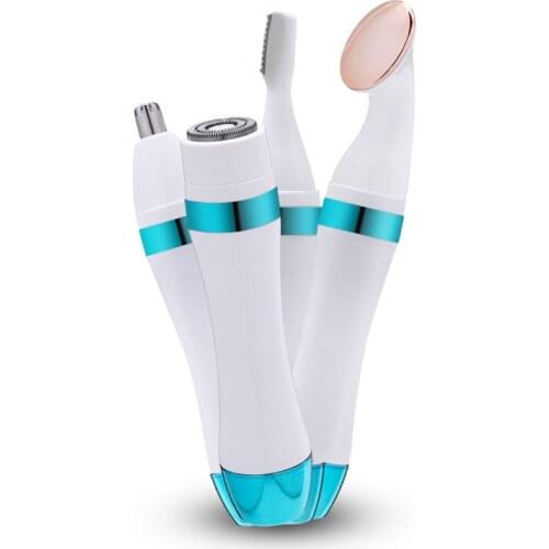 Multifunctional 4-in-1 shaving machine for electric eyebrow trimmer, nose hair trimmer, shaver, massage importer SU248