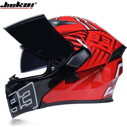 Flip Up Motorcycle Helmet Full Face Anti Fog Cascos Para Moto Inner Sun Visor Man Street Bike Racing Helmets Dot Ece Approved