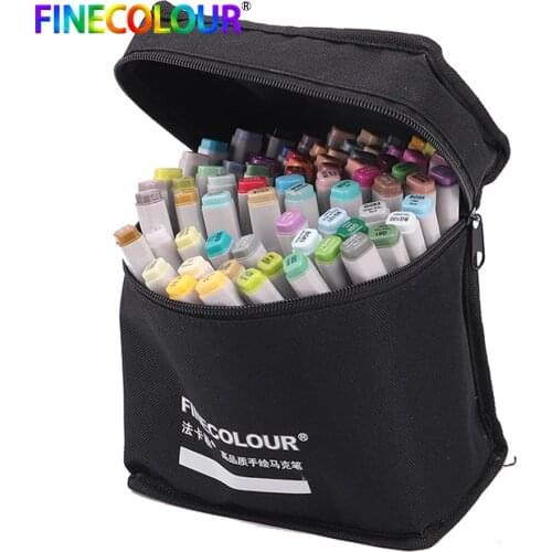 Finecolour 24/36/48/60/72 Pen Marker Set Dual Head Sketch Markers Brush Pen For Draw Manga Animation Design Art Supplies