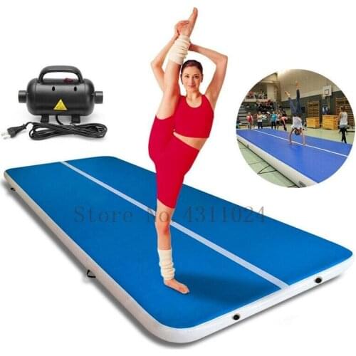 Free Shipping 7x2x0.2m Air Track Tumbling Mat Inflatable Gymnastics Airtrack Mat, Air Floor Mat with Electric Air Pump