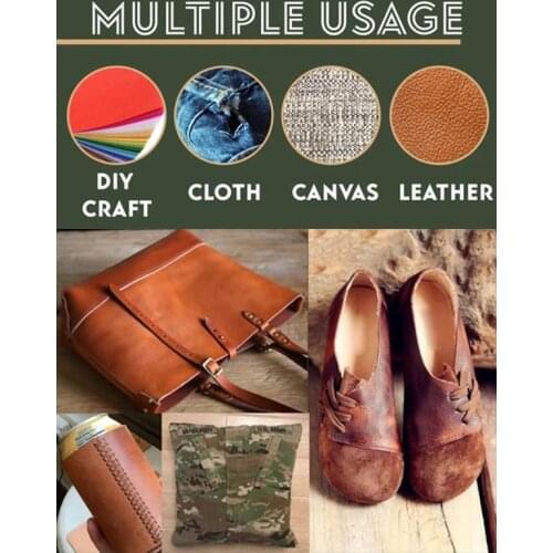 Leather Sewing Awl Kit Hand Stitcher Set Stitch Sewing Awl Thread Kit Needles Stitch Leather Fabric