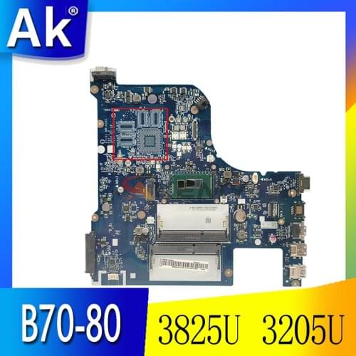 NM-A331 for Lenovo B70-80 G70-80 Z70-80 Z70-70 G70-70 B70-70 notebook motherboard Pentium 3825U 3205U CPU 100% test work